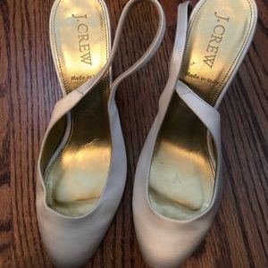 J. Crew Silk Ivory shoe